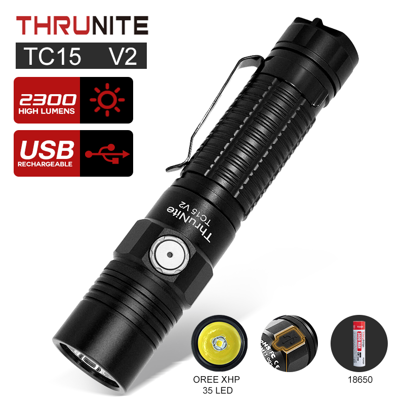 ThruNite- TC15 V2 CREE XHP 35.2 LED  ..